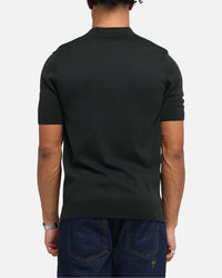 Fred Perry Waffle Stitch Knitted Shirt Green