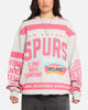 Mitchell & Ness San Antonio Spurs Letterform Crewneck Grey Marle