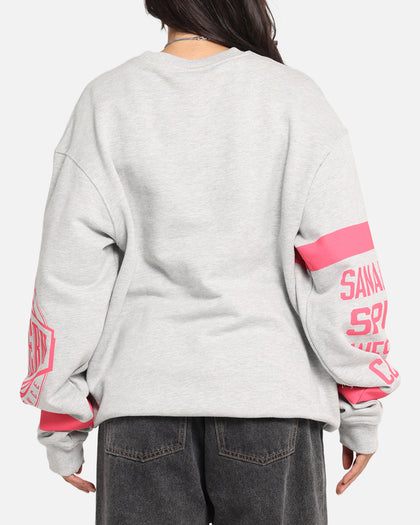 Mitchell & Ness San Antonio Spurs Letterform Crewneck Grey Marle