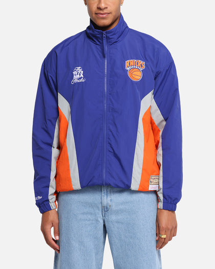 Mitchell & Ness New York Knicks Nylon Track Jacket Blue/Orange