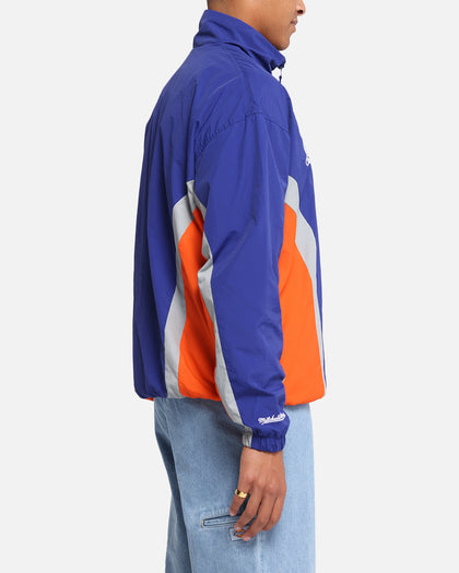 Mitchell & Ness New York Knicks Nylon Track Jacket Blue/Orange
