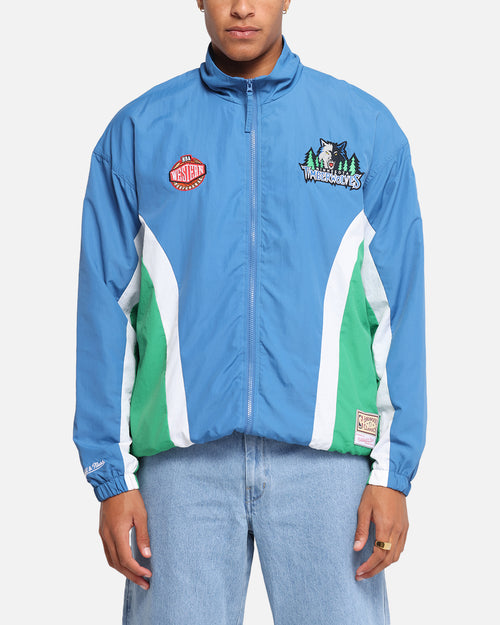 Mitchell & Ness Minnesota Timberwolves Nylon Track Jacket Blue/Green