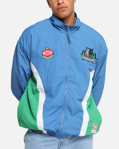 Mitchell & Ness Minnesota Timberwolves Nylon Track Jacket Blue/Green