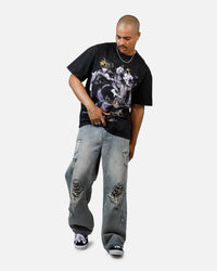 73Studio Disney Kingdom Hearts Halloween Town Heavyweight T-Shirt Black Acidwash