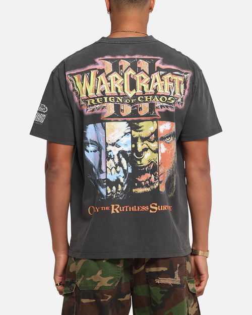 American Thrift X Warcraft: Reign Of Chaos Heavy T-Shirt Black Wash