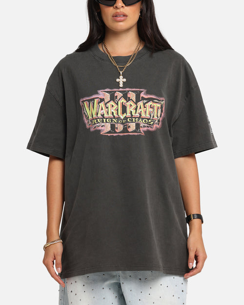 American Thrift X Warcraft: Reign Of Chaos Heavy T-Shirt Black Wash