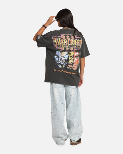 American Thrift X Warcraft: Reign Of Chaos Heavy T-Shirt Black Wash