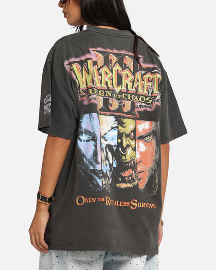 American Thrift X Warcraft: Reign Of Chaos Heavy T-Shirt Black Wash