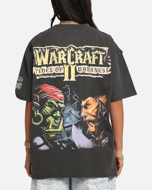 American Thrift X Warcraft II: Tides Of Darkness Heavy T-Shirt Black Wash