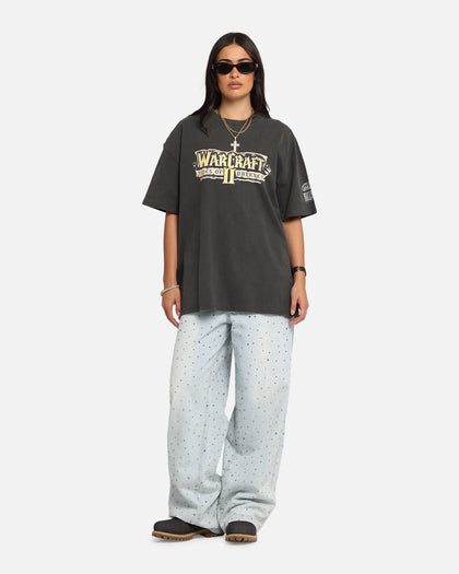 American Thrift X Warcraft II: Tides Of Darkness Heavy T-Shirt Black Wash