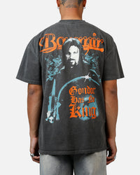 73Studio X Lord Of The Rings Boromir Heavyweight T-Shirt Black Wash