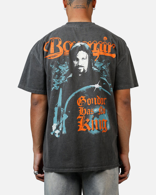73Studio X Lord Of The Rings Boromir Heavyweight T-Shirt Black Wash
