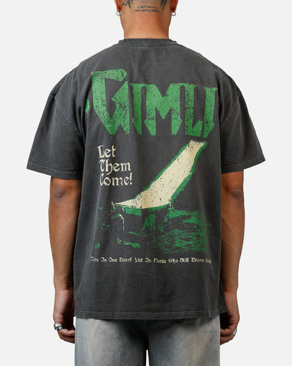 73Studio X Lord Of The Rings Gimli Toss Heavyweight T-Shirt Black Wash