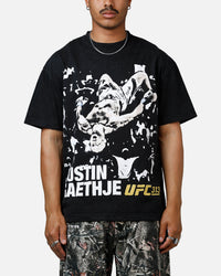 UFC By Culture Kings Justin Gaethje 313 T-Shirt Black Acidwash