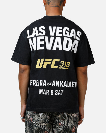 UFC By Culture Kings Justin Gaethje 313 T-Shirt Black Acidwash