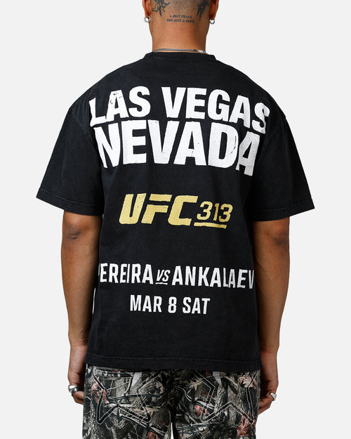 UFC By Culture Kings Justin Gaethje 313 T-Shirt Black Acidwash