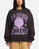 Mitchell & Ness Women's Los Angeles Lakers Arch Logo Crewneck Overdyed Black