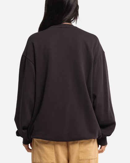 Mitchell & Ness Women's Los Angeles Lakers Arch Logo Crewneck Overdyed Black