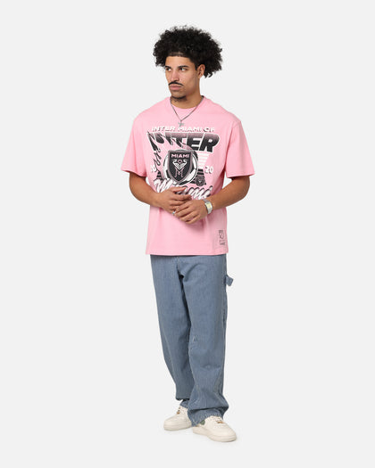 Mitchell & Ness Inter Miami CF Flaming Ball T-Shirt Pink