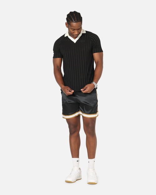 Sik Silk Polo T-Shirt Black