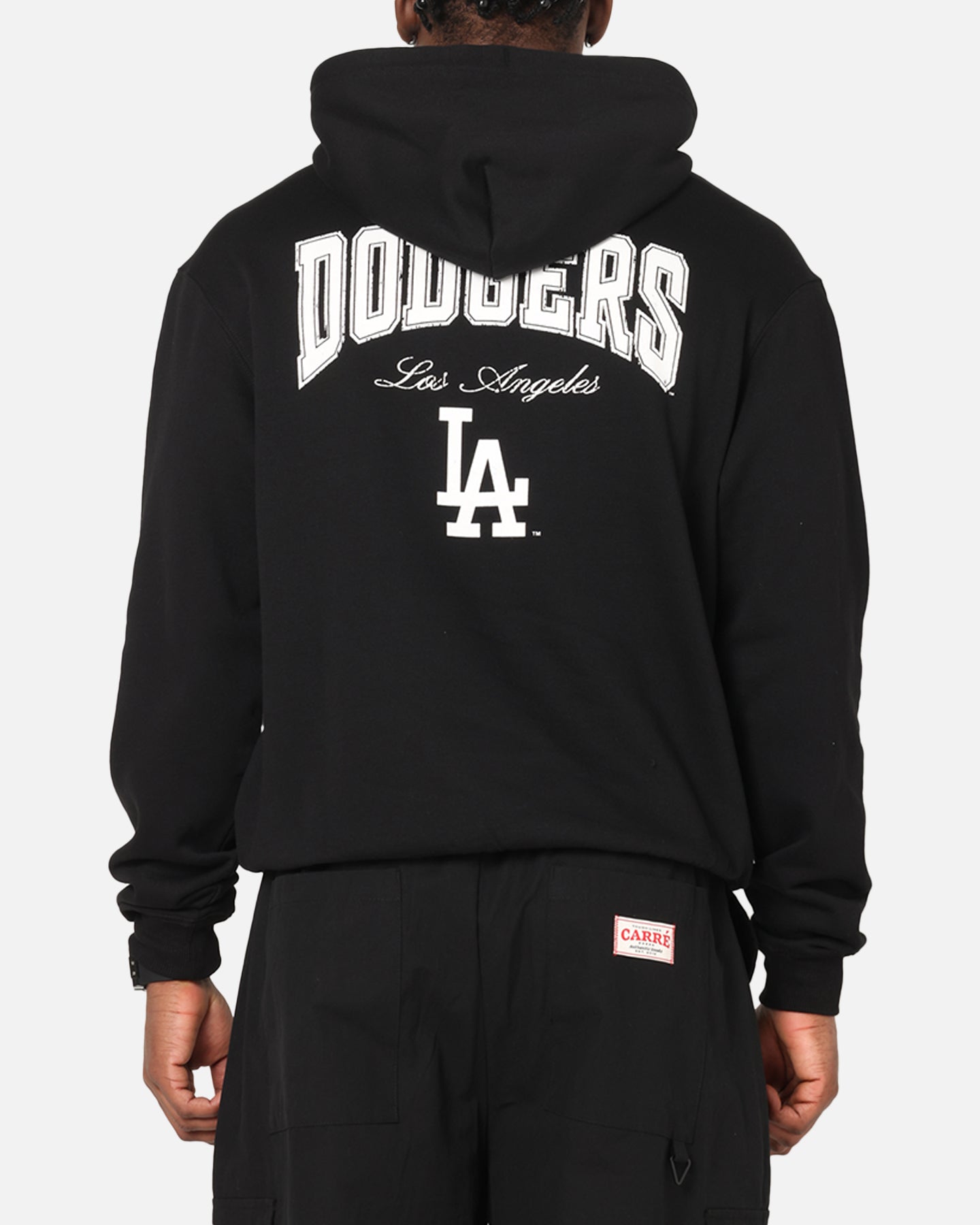 Majestic Athletic LAロゴ Dodgers Majestic Athletic - LA Dodgers Varsity Hooded Jacket – SPCA Op Shops