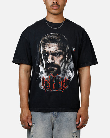 Culture Kings X WWE Triple H Wrestlemania XLI Vintage T-Shirt Black Acidwash
