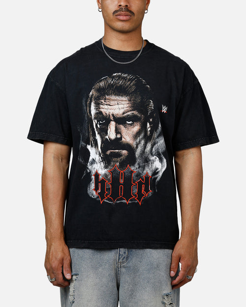 Culture Kings X WWE Triple H Wrestlemania XLI Vintage T-Shirt Black Acidwash