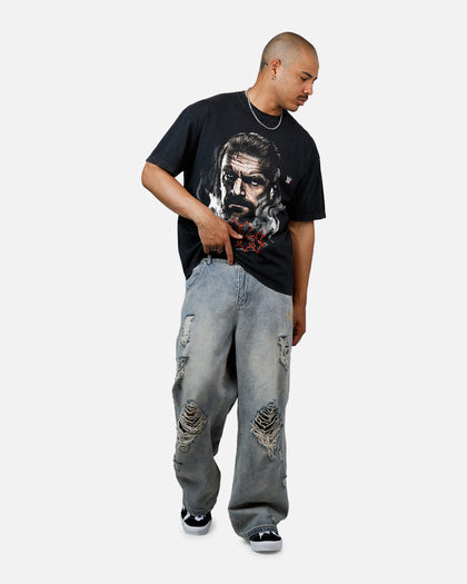 Culture Kings X WWE Triple H Wrestlemania XLI Vintage T-Shirt Black Acidwash