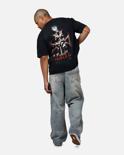 Culture Kings X WWE Triple H Wrestlemania XLI Vintage T-Shirt Black Acidwash