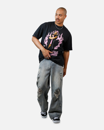 Culture Kings X WWE Trish Stratus Wrestlemania XLI Vintage T-Shirt Black Acidwash