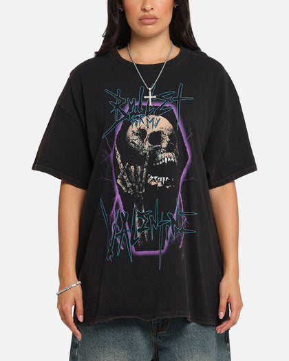 Bullet For My Valentine Metal Skull T-Shirt Black Vintage