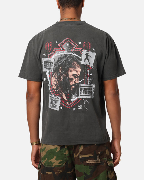 Culture Kings X WWE Roman Reigns Wrestlemania XLI Heavy T-Shirt Black Wash