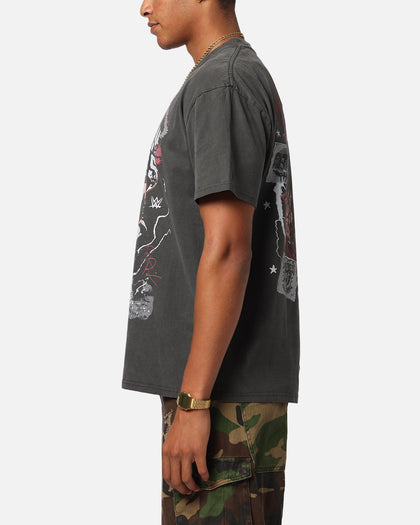 Culture Kings X WWE Roman Reigns Wrestlemania XLI Heavy T-Shirt Black Wash