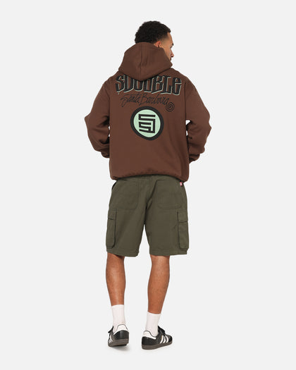S Double Combo Platter Hoodie Washed Chocolate