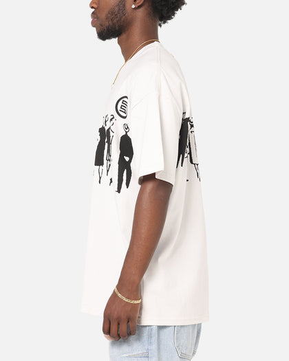 S Double People Stripe T-Shirt Pigment Grey