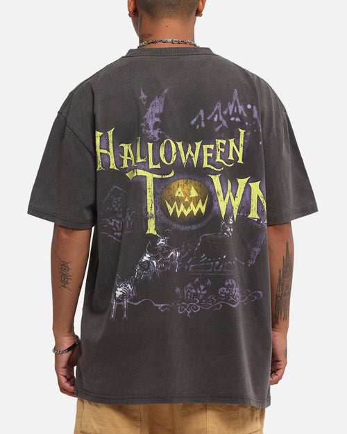 Goat Crew Disney Kingdom Hearts Halloween Town Heavy T-Shirt Black Wash