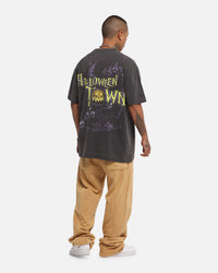 Goat Crew Disney Kingdom Hearts Halloween Town Heavy T-Shirt Black Wash