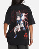 73Studio X Naruto Sasuke Abandon Vintage T-Shirt Black Acidwash