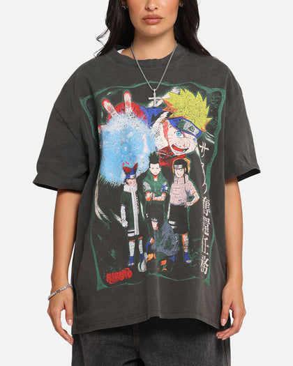 73Studio X Naruto Sasuke Retrieval Heavy T-Shirt Black Wash
