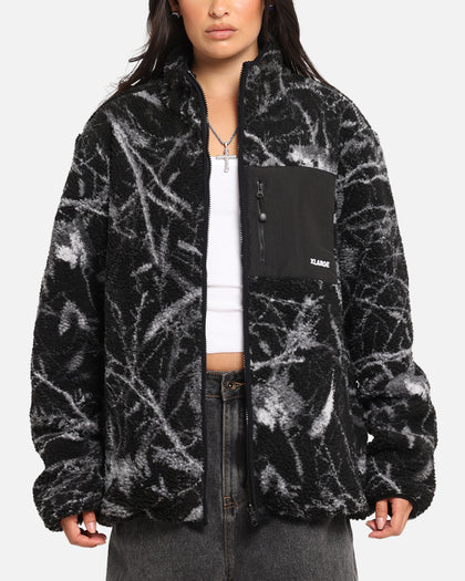 X-Large Camo Reversible Sherpa Jacket Black