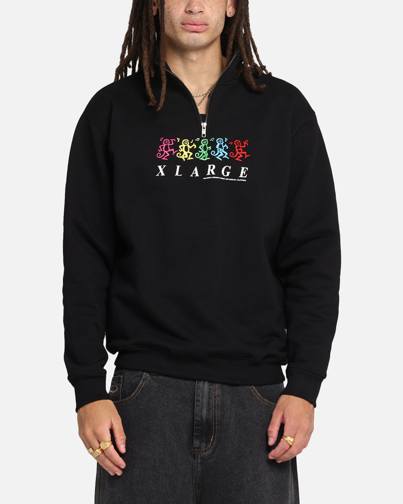 X-Large Funky Quarter Zip Crewneck Black | Culture Kings