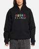 X-Large Funky Quarter Zip Crewneck Black
