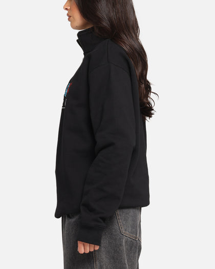 X-Large Funky Quarter Zip Crewneck Black