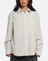 X-Large Oxford Script Button Up Shirt Olive