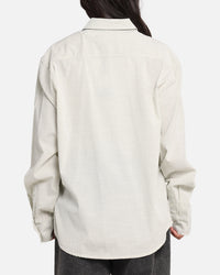 X-Large Oxford Script Button Up Shirt Olive