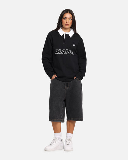 X-Large XL Wreath Rugby Jersey Black