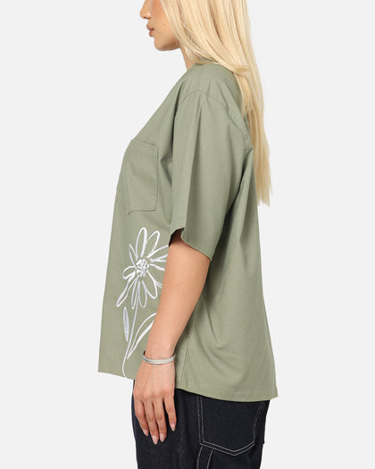 Carre Hand Picked Button Up Shirt Green