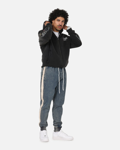 Saint Morta Kingdomcome Boxy Zip Hoodie Black