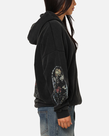 Saint Morta Kingdomcome Boxy Zip Hoodie Black