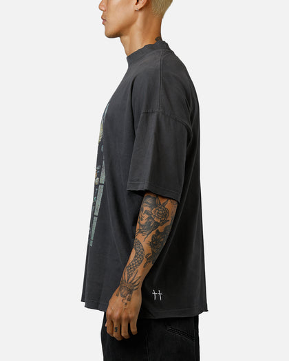 Saint Morta Kingdomcome Boxy T-Shirt Washed Charcoal